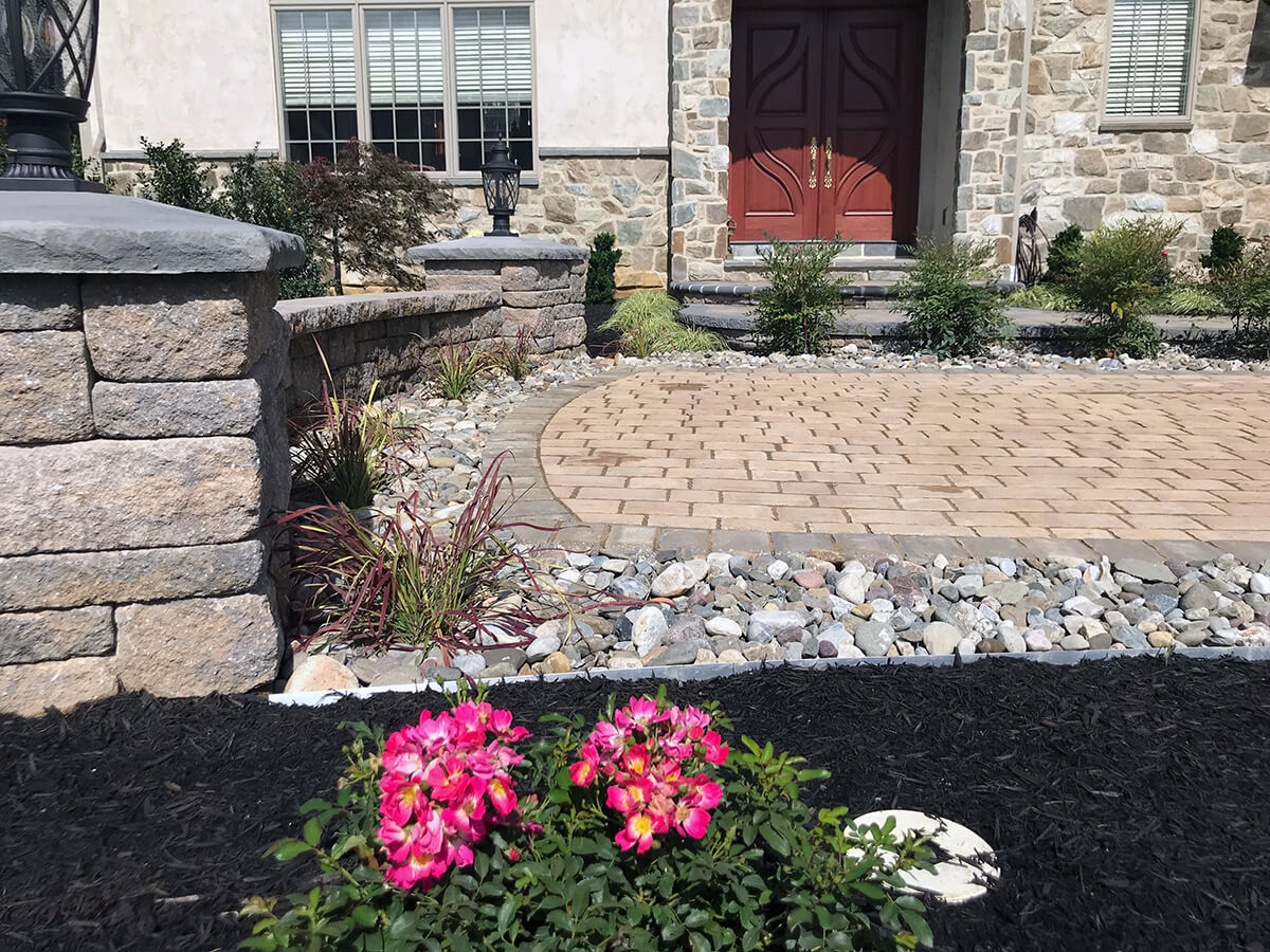 stone paver installation in lancaster county